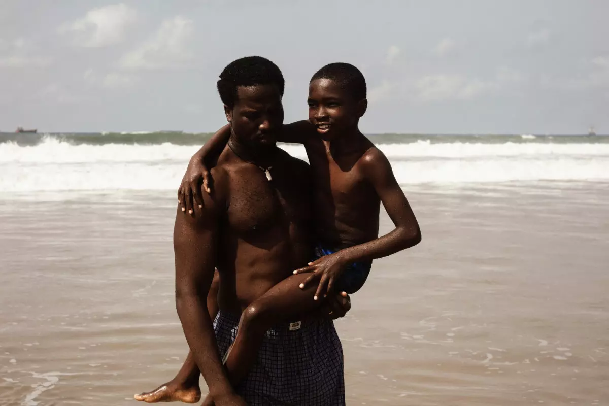 Still from My Father’s Shadow, directed by Akinola Davies Jr., 2025